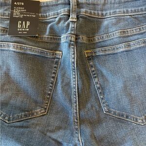 GAP Mid Wash Straight-Leg Jeans - Blue